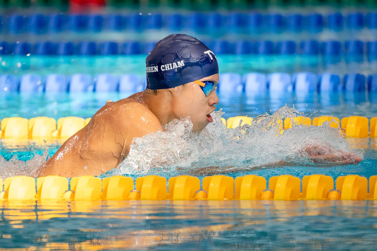 Singapore's future swimming stars in action at the National School Games!